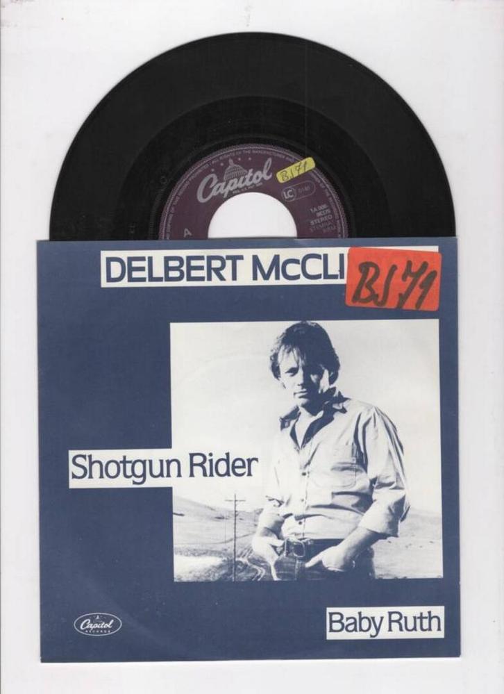 Delbert McClinton – Shotgun Rider / Baby Ruth (1-7-Vinyl-Si, CD & DVD, Vinyles Singles, Enlèvement ou Envoi