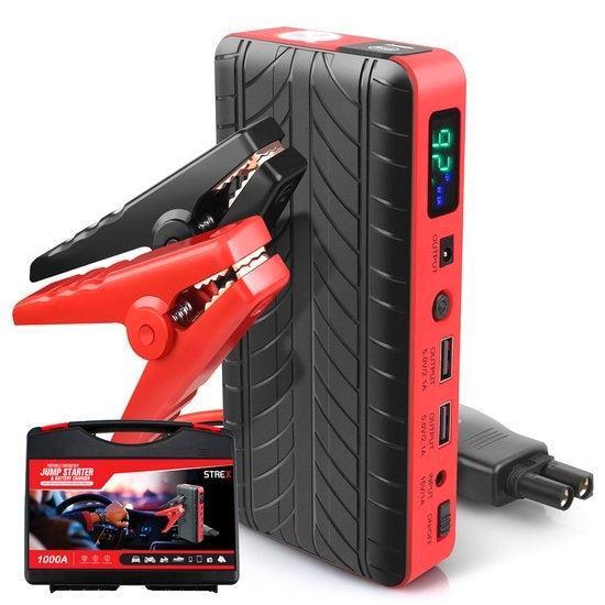2dekans | Strex 12V Jumpstarter voor Auto - 1000A / 18.000, Telecommunicatie, Mobiele telefoons | Telefoon-opladers, Ophalen of Verzenden