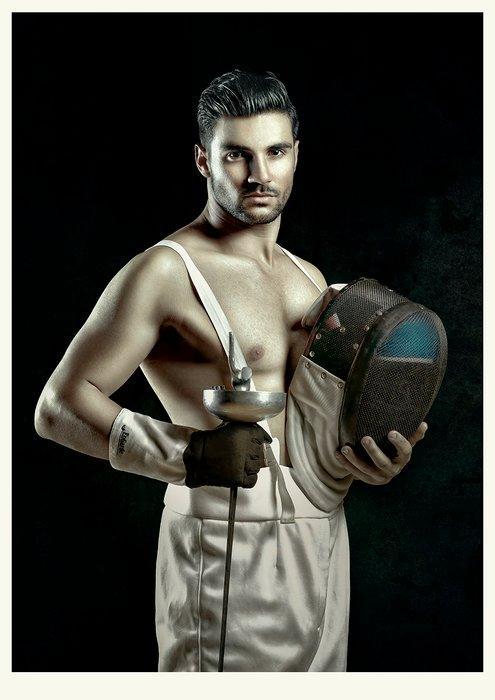Elena Paraskeva - The Fencer, Antiek en Kunst, Kunst | Schilderijen | Modern
