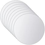 vidaXL 16 st Spiegeltegels rond glas, Maison & Meubles, Accessoires pour la Maison | Miroirs, Verzenden