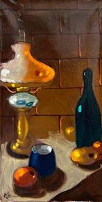 Europese school (XX) - Still Life with Lamp and Bottle