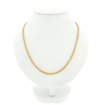 Gouden vossenstaart schakel ketting | 42,5 cm (unisex) beschikbaar voor biedingen