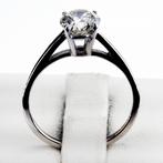 Zonder minimumprijs - Verlovingsring - 14 karaat Witgoud -