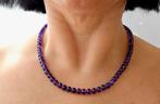 Amethist Ketting met Slotje, Handtassen en Accessoires, Edelstenen, Ophalen of Verzenden, Nieuw
