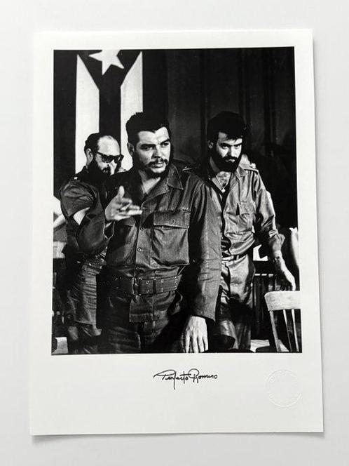 Perfecto Romero (1939–) - Che Guevara dando un mitin con, Antiek en Kunst, Kunst | Schilderijen | Modern