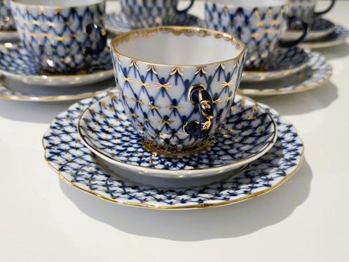 Lomonosov Imperial Porcelain Factory - Service à café pour 6, Antiek en Kunst, Antiek | Meubels | Tafels