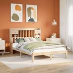 vidaXL Bed met boekenkast zonder matras massief grenenhout, Huis en Inrichting, Slaapkamer | Bedden, Verzenden, Nieuw