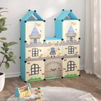 vidaXL Kinderopbergmeubel met 8 vakken polypropeen blauw, Huis en Inrichting, Verzenden, Nieuw