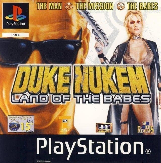 Duke Nukem Land of the Babes zonder boekje (PS1 tweedehands, Games en Spelcomputers, Games | Sony PlayStation 1, Ophalen of Verzenden