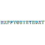 Baby Shark Letterslinger Happy Birthday 1,8m, Verzenden