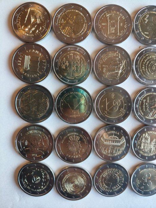 Europa. 2 Euro Various Years (25 moedas) (Zonder, Postzegels en Munten, Munten | Europa | Euromunten