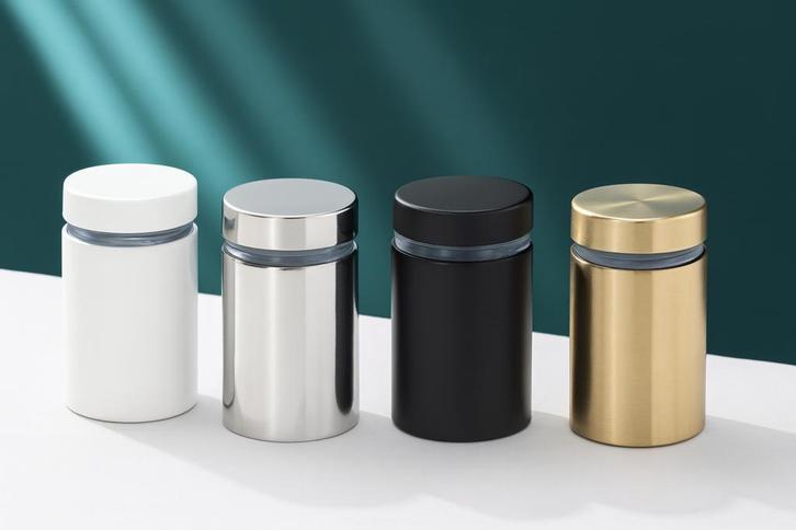 Metalen afstandhouder voor bordjes (12x19 mm, wit, inclusie, Doe-het-zelf en Bouw, Gereedschap | Overige machines, Nieuw, Verzenden