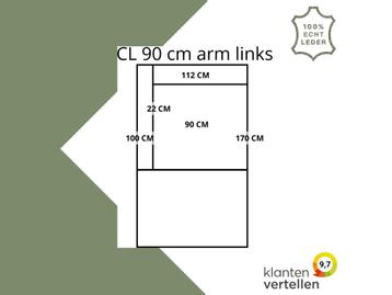 Leren elementenbank Flow - cl 90 arm links beschikbaar voor biedingen