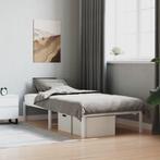 vidaXL Bedframe metaal wit 90x200 cm, Huis en Inrichting, Slaapkamer | Bedden, Verzenden, Nieuw