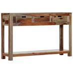 vidaXL Wandtafel met 3 lades 120x30x75 cm massief acaciahout, Huis en Inrichting, Verzenden, Nieuw