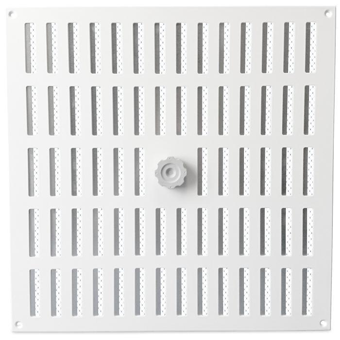 Aluminium afsluitbaar schuifrooster opbouw 400 x 400mm, Doe-het-zelf en Bouw, Ventilatie en Afzuiging, Nieuw, Verzenden