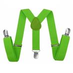 Fako Fashion - Kinder Bretels - Effen - 65cm - Fluo Groen, Kinderen en Baby's, Verzenden, Nieuw