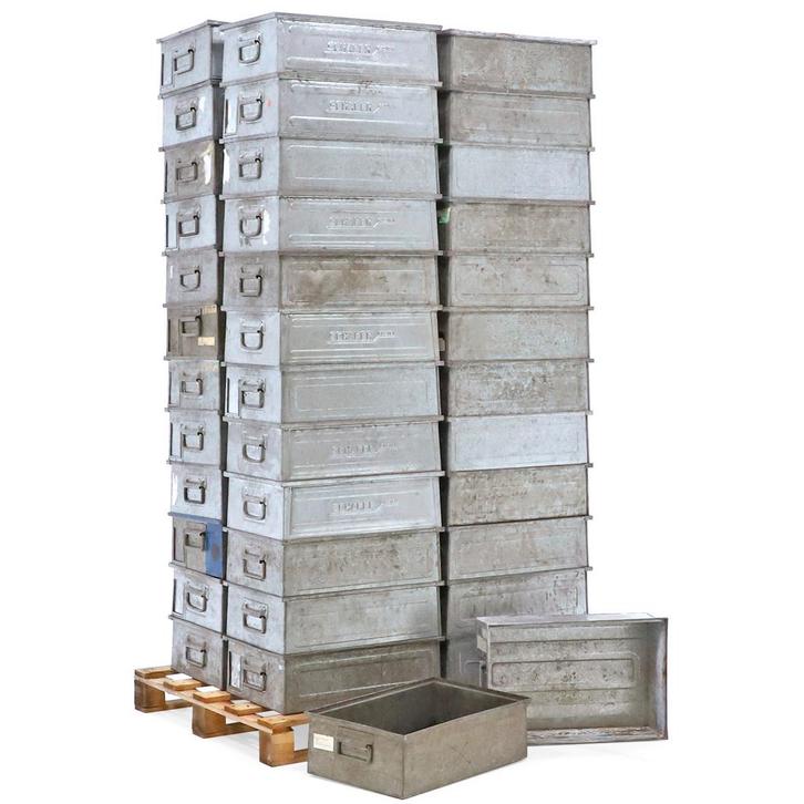 Gebruikte Magazijnbak staal palletaanbieding valgrepen aan, Zakelijke goederen, Kantoor en Winkelinrichting | Magazijn, Stelling en Opslag