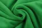 10 meter fleece stof - Groen - 100% polyester, Hobby en Vrije tijd, 200 cm of meer, Nieuw, Groen, Polyester