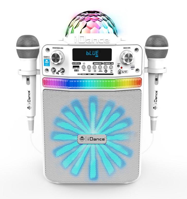IDance Party Groove Portable 9-in-1 Karaoke Systeem WIT, Audio, Tv en Foto, Luidsprekerboxen