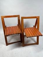 Klapstoel - Eik - Twee klapstoelen