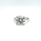 Zonder Minimumprijs - Ring - 14 karaat Witgoud - 6.27ct. tw., Handtassen en Accessoires, Ringen, Nieuw