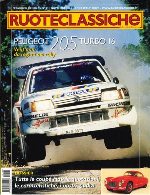 2004 RUOTECLASSICHE MAGAZINE 191 ITALIAANS, Boeken, Auto's | Folders en Tijdschriften