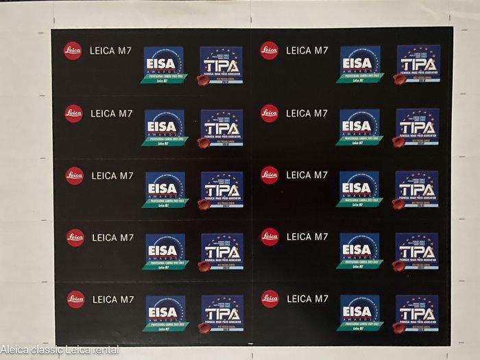 Leica 14 originele Leica stickers, button en snoepdoosje, Verzamelen, Foto-apparatuur en Filmapparatuur