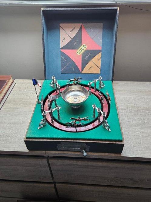 Jouet en étain - jeux de comptoire jeux de course de cheval, Antiek en Kunst, Antiek | Speelgoed