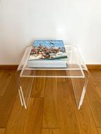 Tables gigognes - Lucite - Ensemble de deux tables vintage.