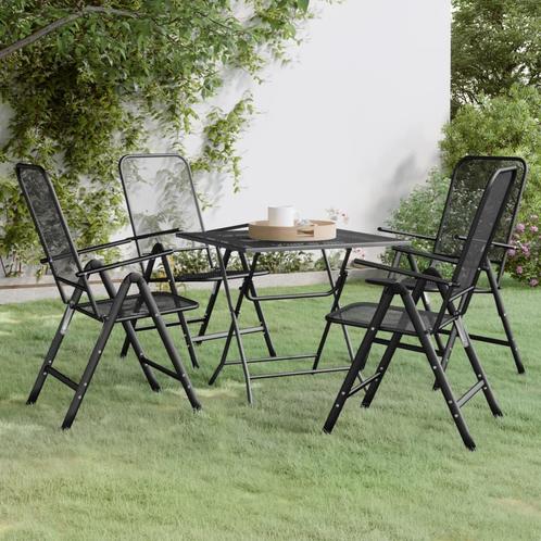 vidaXL Ensemble à manger de jardin 5 pcs Maille Métal, Tuin en Terras, Tuinsets en Loungesets, Verzenden