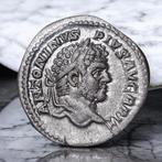 Empire romain. Caracalla (198-217 apr. J.-C.). Denarius, Postzegels en Munten