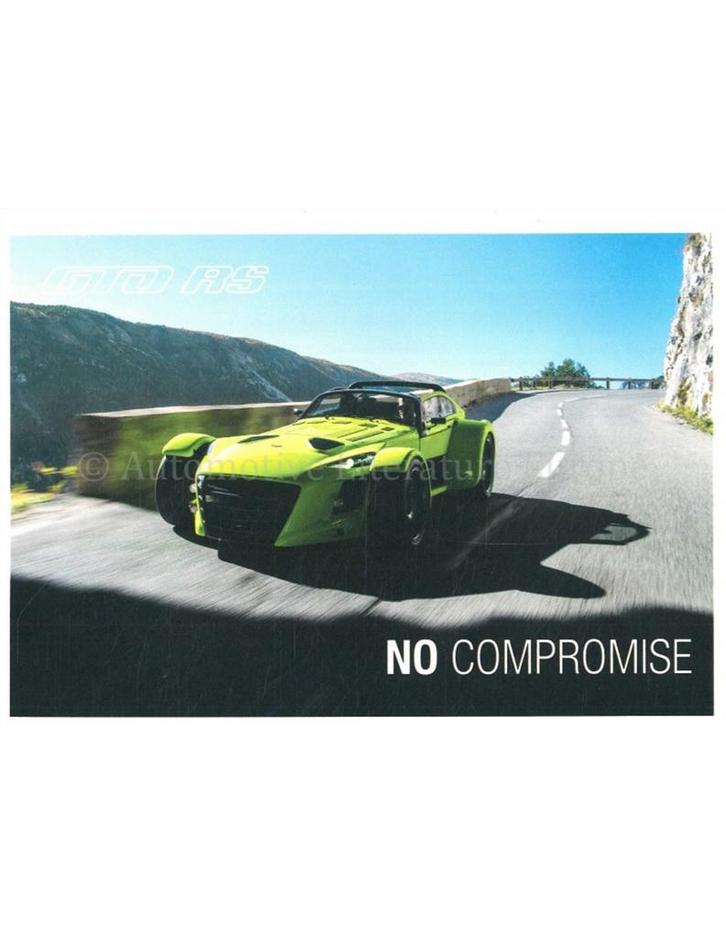 2016 DONKERVOORT D8 GTO RS LEAFLET ENGELS, Livres, Autos | Brochures & Magazines