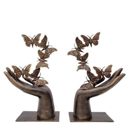 Figurine - Buttefly release - Bronze, Antiek en Kunst, Kunst | Designobjecten