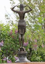 sculptuur, xxl scarab lady in brons - 75 cm - bronze and, Antiek en Kunst