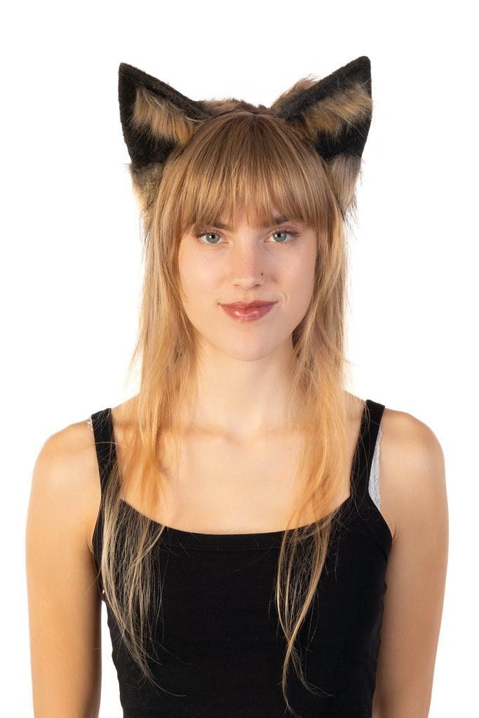 Haarband Furry Oortjes Zwart Bruin Kat Poes Vos Diadeem Dons, Kleding | Dames, Carnavalskleding en Feestkleding, Nieuw, Ophalen of Verzenden