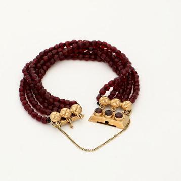 Bracelet - 14 carats Or jaune - grenade