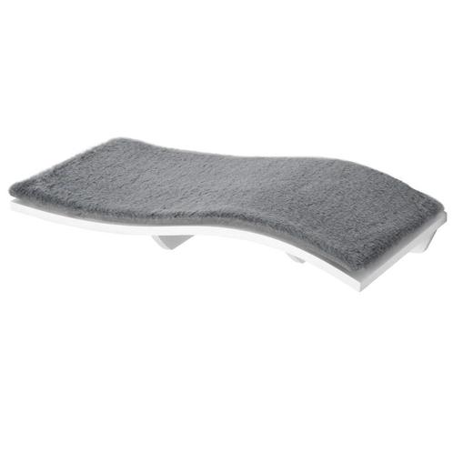 TRUUSK Kattenmand Wandligstoel - Pluche MDF - Grijs en Wit -, Dieren en Toebehoren, Katten-accessoires, Verzenden