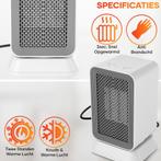 2dekans | MATTI® - Ventilatorkachel - Elektrische Kachel -, Ophalen of Verzenden