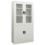 vidaXL Armoire de bureau Gris clair 90x40x180 cm Acier, Maison & Meubles, Verzenden, Neuf