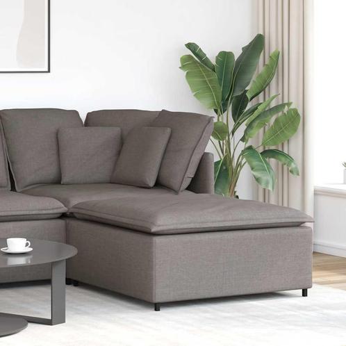 vidaXL Modulaire voetenbank module 100x100x48 cm taupe, Huis en Inrichting, Zetels | Voetbanken en poefs, Nieuw, Verzenden