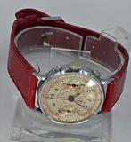 Schweiz- Chronograph Armbanduhr Stahl/Chrom - Kaliber Venus, Nieuw