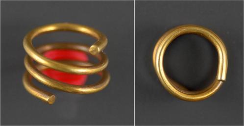 Ca 1000-700bc Luristan goud coil hair ring goud, Postzegels en Munten, Munten en Bankbiljetten | Verzamelingen, Verzenden