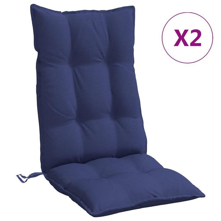 Marineblauw Stoelkussens 2st | Retour Deal | Scherpe Prijs!, Tuin en Terras, Tuinmeubel-accessoires, Nieuw, Verzenden