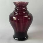 Vaas -  Large -Art Deco - Optic glass vase; Purple - Doyen -