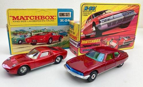 Matchbox 1:43 - Modelauto  (2) - K-24 Lamborghini Miura and, Hobby en Vrije tijd, Modelauto's | 1:5 tot 1:12