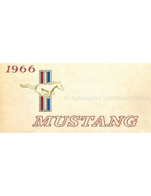 1966 FORD MUSTANG INSTRUCTIEBOEKJE ENGELS (USA), Auto diversen, Handleidingen en Instructieboekjes