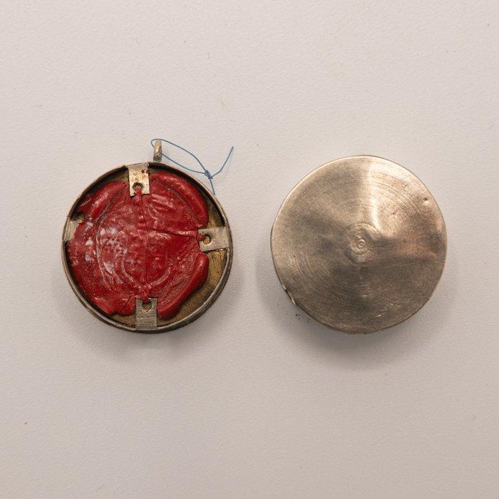 Relikwie Maria BMV - Messing - 1850-1900, Antiek en Kunst, Kunst | Niet-Westerse kunst