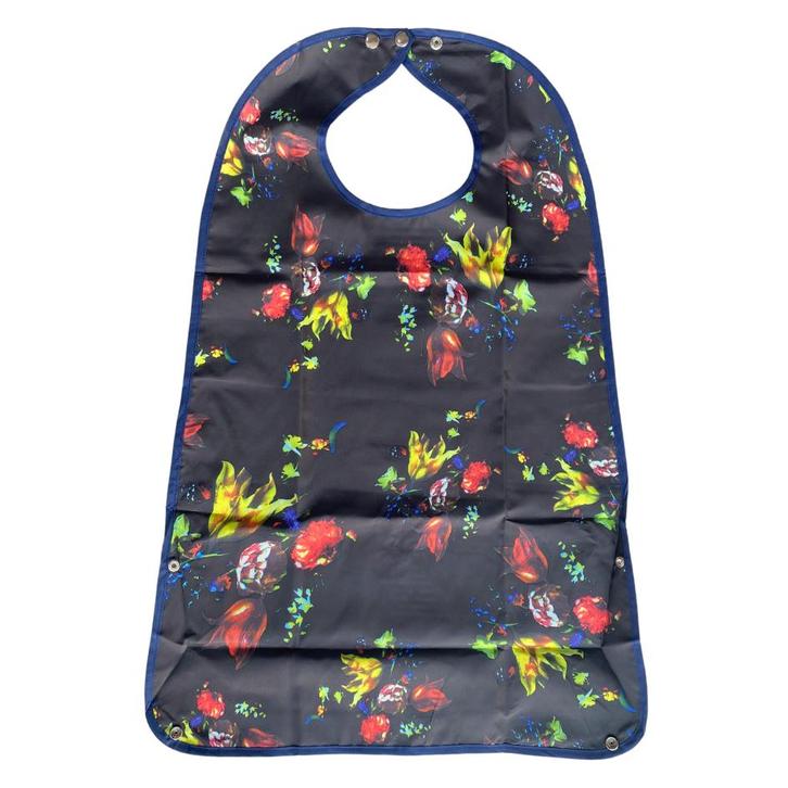 Wasbare slab volwassenen met opvangbak - Gekleurde bloemen, Diversen, Verpleegmiddelen, Ophalen of Verzenden