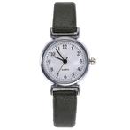 Fako® - Horloge - Ø 26mm - Zilverkleurig - Donkergroen, Verzenden